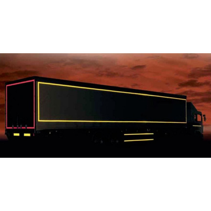 FS25 zółta TAŚMA ODBLASKOWA KONTUROWA 3M TUNING 1,5cm x 100cm