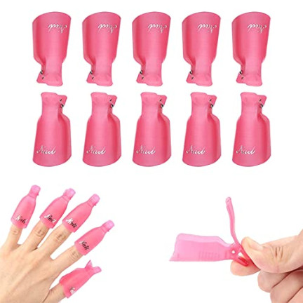 NN75 KLIPSY DO USUWANIA HYBRYDY AKRYLU ŻELU 10szt