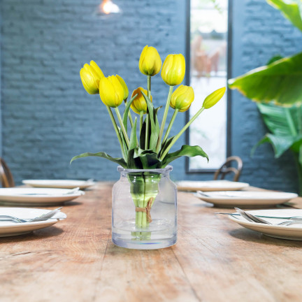 CV17692-3 TULIPANY BUKIET TULIPANÓW GUMOWANE GUMOWE JAK ŻYWE REALISTYCZNE ŻÓŁTE