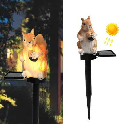 TG71282 LAMPA SOLARNA WIEWIÓRKA WBIJANA LAMPKA OGRODOWA LED CZUJNIK ZMIERZCHU SOLAR