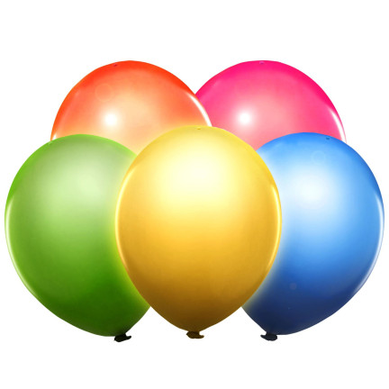 TG41913-2 Balony świecące led PODŚWIETLANE 5SZT MIX KOLORÓW