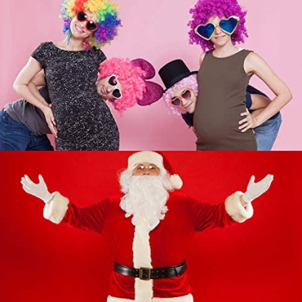 TG63182 BRZUCH MIKOŁAJA DMUCHANY SZTUCZNY CIĄŻOWY GRUBASA straszny GARB Halloween