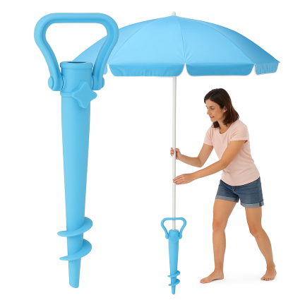 GAO8388 WKRĘCANY STOJAK NA PARASOL PODSTAWA DO PARASOLA 38CM
