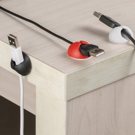 TV87 6x ORGANIZER KABLI CABLE DROP UCHWYT 