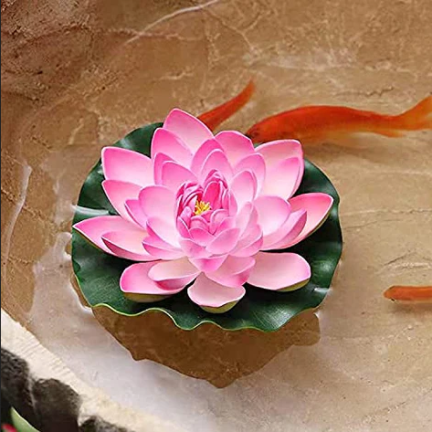 CV07908-2 LILIA WODNA SZTUCZNA KWIAT LOTOSU PŁYWAJĄCY DO OCZKA wodnego ATRAPA