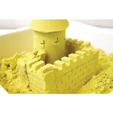 TG60132-2 PIASEK KINETYCZNY MAGICZNY 1KG PIASKOLINA KOLORY ŻÓŁTY cytrynowy