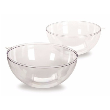 35232-BN BOMBKA  AKRYLOWA 10cm KULA PEŁNA SKŁADANA KULE BOMBKI PLASTIK PRZEŹROCZYSTE