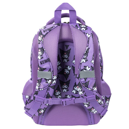 KUR1 PLECAK TORNISTER SZKOLNY KUROMI SANRIO FIOLET ORYGINALNY LICENCJA ST.MAJEWSKI 22L 4 KOMORY