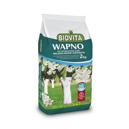 BIO12 WAPNO DO BIELENIA DRZEW DRZEWEK I ODKWASZANIA GLEBY ZIEMI 2KG BIOVITA