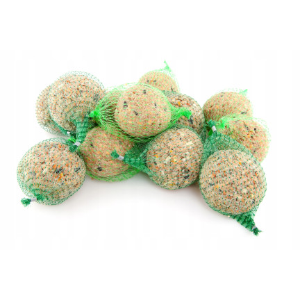 Kula tłuszczowa dla dzikich ptaków, karma dla ptaków zimowa, mieszanka nasion i zbóż, 1szt. 90g