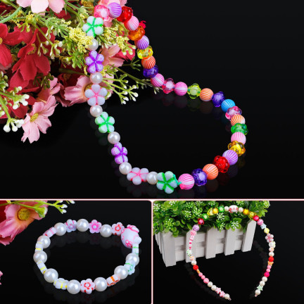 TG67277 ZESTAW DO ROBIENIA BRANSOLETEK KORALIKI DIY BEADS BRANSOLETKI