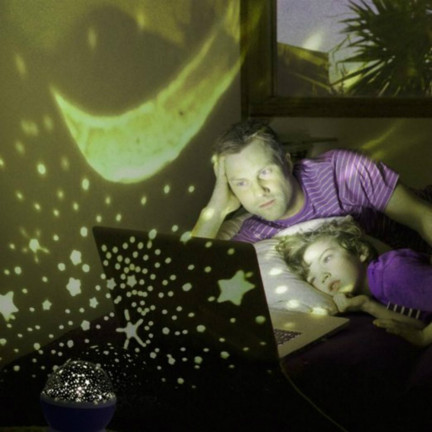 TG56632-2 LAMPKA NOCNA PROJEKTOR GWIAZD NIEBA OBROTOWA 360  RÓŻ