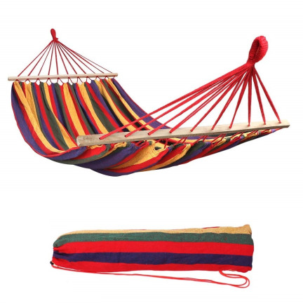 TG56035-2 DUŻY HAMAK OGRODOWY NA STELAŻU 2-OSOBOWY WISZĄCY BUJAK HUŚTAWKA + POKROWIEC