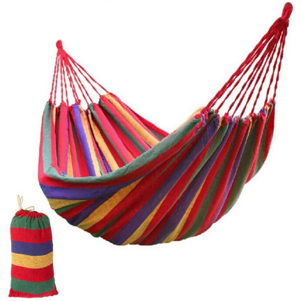 UU29 HAMAK OGRODOWY 2-OSOBOWY BUJAK HUŚTAWKA LEŻAK POKROWIEC 200x160 CM + linki