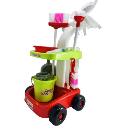 TG59969 ZESTAW SPRZĄTAJĄCY WÓZEK AKCESORIA DLA DZIECI MOP