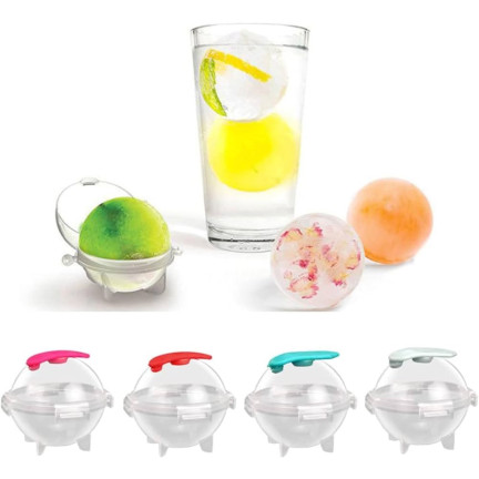 TG64476 FORMA DO LODU KULE LODOWE KULA FOREMKA 4 SZTUKI DO DRINKÓW DUŻE