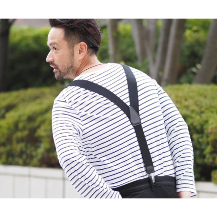 BQ6A SZELKI DO SPODNI EMO CZARNE JAPAN MĘSKIE DAMSKIE SZEROKIE NA PRZEBRANIE