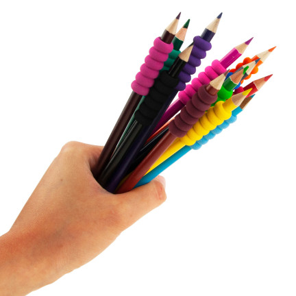 701801 KREDKI OŁÓWKOWE Z UCHWYTEM PIANKOWYM ZESTAW 12SZT