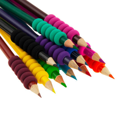 701801 KREDKI OŁÓWKOWE Z UCHWYTEM PIANKOWYM ZESTAW 12SZT