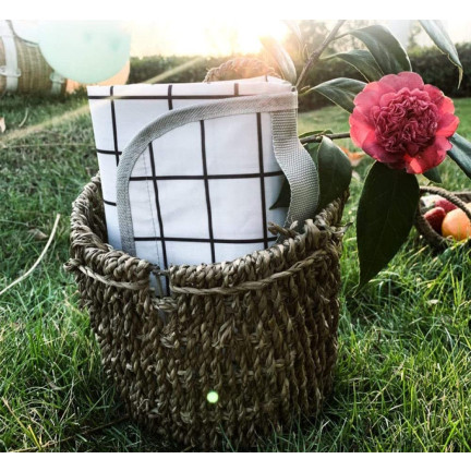 TG64613 KOC PIKNIKOWY MATA PIKNIKOWA TURYSTYCZNY PLAŻOWY WODOODPORNY 150x150 BIAŁY