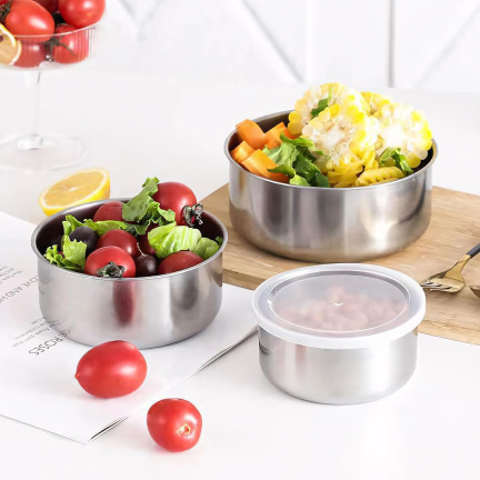 TG56317 zestaw POJEMNIKÓW NA JEDZENIE STALOWE MENAŻKI 5SZT