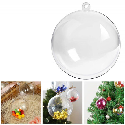 35234-BN BOMBKA  AKRYLOWA 8cm KULA PEŁNA SKŁADANA KULA BOMBKA PLASTIK