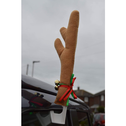 TG53031 DEKORACJA SAMOCHODOWA ROGI RENIFERA NOS NA AUTO SAMOCHÓD OZDOBA ŚWIĄTECZNA