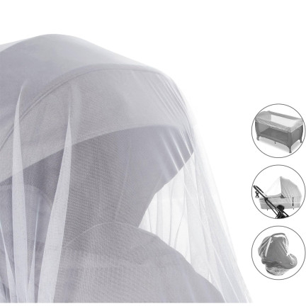 TG80301 MOSKITIERA 3W1 NA WÓZEK SPACERÓWKĘ GONDOLĘ SIATKA NA OWADY ELASTYCZNA