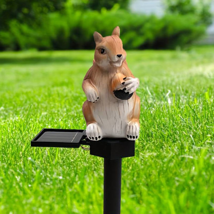 TG71282 LAMPA SOLARNA WIEWIÓRKA WBIJANA LAMPKA OGRODOWA LED CZUJNIK ZMIERZCHU SOLAR