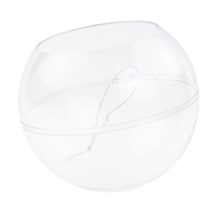 TG68999 BOMBKA KULA AKRYLOWA Z OTWOREM SKŁADANA KULE BOMBKI PLASTIK 8cm PRZEŹROCZYSTE