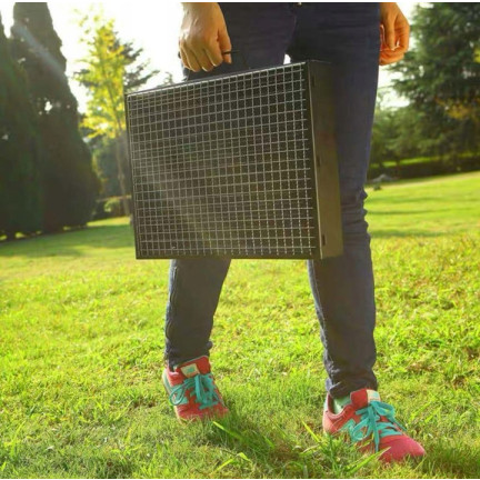 TG71421 GRILL ogrodowy PRZENOŚNY WĘGLOWY SKŁADANY WALIZKA TURYSTYCZNY NA KEMPING