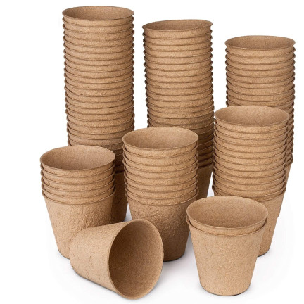 201277 DONICZKI TORFOWE P6 BIODEGRADOWALNE ROZSADOWE SADZONKI ROZSADY 6 cm 60 szt.