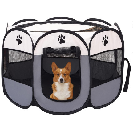 TG64647 KOJEC KLATKA DLA PSA KOTA ZAGRODA LEGOWISKO BRAMKA PODRÓŻNA SKŁADANA