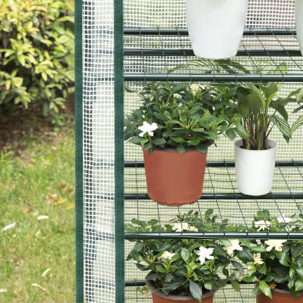 TG77665-2 SZKLARNIA OGRODOWA BALKONOWA regał 4 półki 160x70x50cm UV4 na BALKON FOLIAK