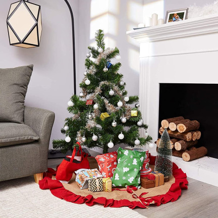 TG63160-1 BOMBKI CHOINKOWE SREBRNE NA CHOINKĘ STROIK BOMBKA 8SZT 2CM NIETŁUKĄCE ZESTA