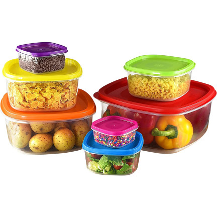 TG56581 POJEMNIKI NA ŻYWNOŚĆ ZESTAW 7szt lunchbox kuchenne