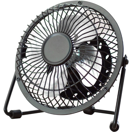 PC74 WIATRAK WENTYLATOR USB STOJĄCY METALOWY BIUROWY STOŁOWY WIATRACZEK NA BIURKO