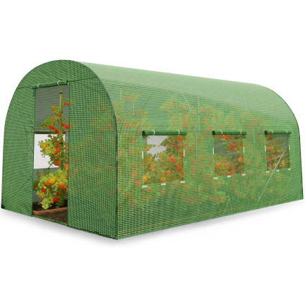 TUN5576 TUNEL FOLIOWY SZKLARNIA OGRODOWA 3,5x2m FOLIAK NAMIOT WARZYWA ROZSADY 7m2