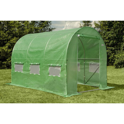 TUN5576 TUNEL FOLIOWY SZKLARNIA OGRODOWA 3,5x2m FOLIAK NAMIOT WARZYWA ROZSADY 7m2