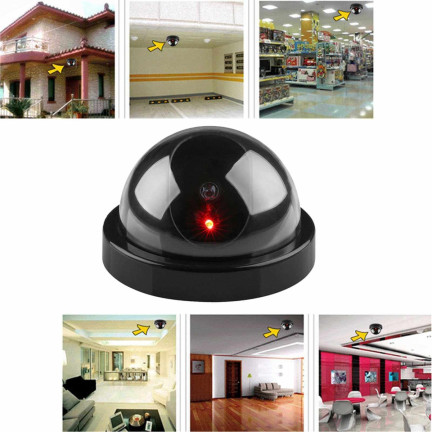 AG34 ATRAPA KAMERY PRZEMYSŁOWEJ KAMERA KOPUŁKA MIGAJĄCA DIODA LED MONITORING