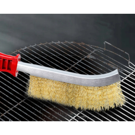 TG64418 SZCZOTKA DRUCIANA MOSIĘŻNA DO CZYSZCZENIA FELG RĘCZNA Z UCHWYTEM MOCNA