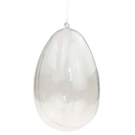 TG60440 JAJKO AKRYLOWE 16cm JAJKA PRZEŹROCZYSTE PLASTIKOWE