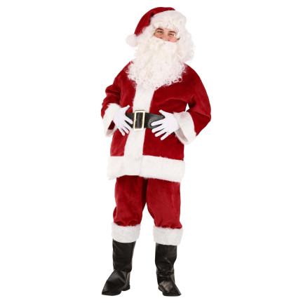 TG63185 PROFESJONALNY STRÓJ ŚWIĘTEGO MIKOŁAJA WELUROWY NA BOŻE NARODZENIE GWIAZDOR