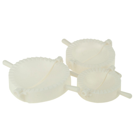 AG51 MASZYNKA FOREMKA FORMA DO lepienia PIEROGÓW uszek ZESTAW 3szt ROZMIARY