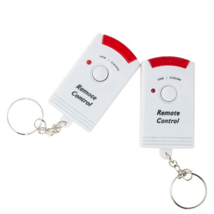 AG77 MINI ALARM BEZPRZEWODOWY CZUJNIK RUCHU 2 PILOTY DO DOMU NA DZIAŁKĘ