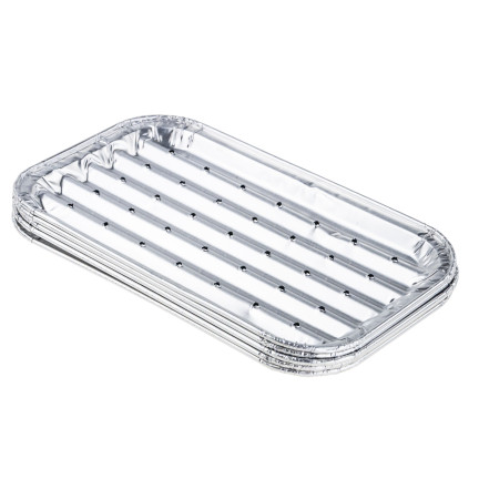 AMS0256 TACKI NA GRILL DO GRILLOWANIA SMAŻENIA ALUMINIOWE 5SZT. 18x11CM TACKA