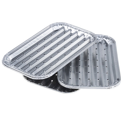 AMS0256 TACKI NA GRILL DO GRILLOWANIA SMAŻENIA ALUMINIOWE 5SZT. 18x11CM TACKA