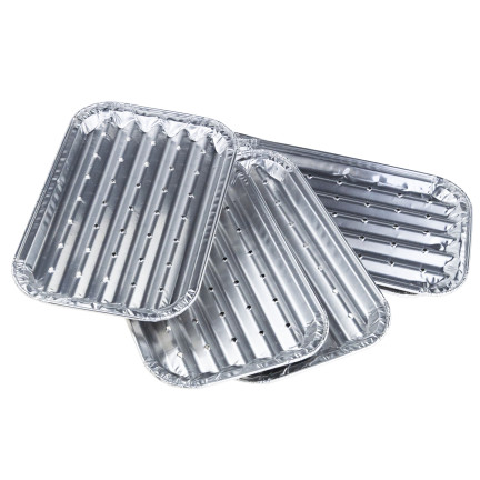 AMS0256 TACKI NA GRILL DO GRILLOWANIA SMAŻENIA ALUMINIOWE 5SZT. 18x11CM TACKA