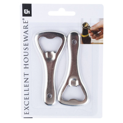 AMS24630 KPL 2SZT. METALOWY OTWIERACZ DO BUTELEK TRADYCYJNY SOLIDNY DO KAPSLI PIWA 9CM