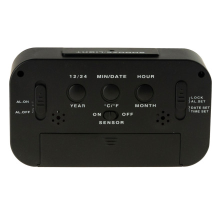 AP29 BUDZIK CYFROWY ZEGAR DUŻY LCD TERMOMETR KALENDARZ NA BIURKO DRZEMKA